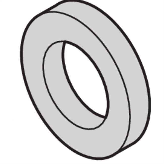SCHROFF Sluitring, 2,7 x 5 x 1, kunststof PA, 100 stuks