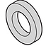 SCHROFF Sluitring, 2,7 x 5 x 1, kunststof PA, 100 stuks