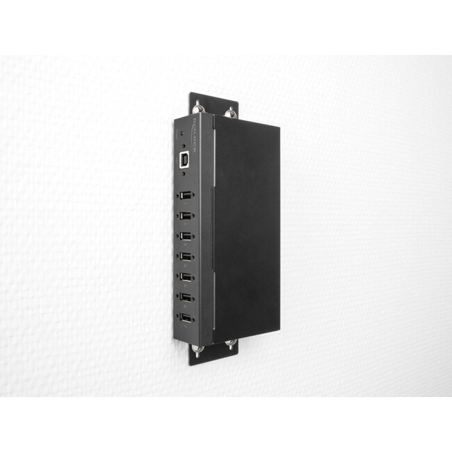 Delock Industry Hub 7 x USB 2.0 Type-A with 15 kV ESD protection and DIN rail mounting