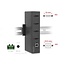 Delock Industry Hub 4 x USB 2.0 Type-A with 15 kV ESD protection and DIN rail mounting