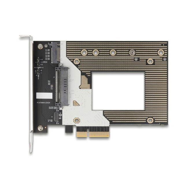 Delock PCI Express 4.0 x4 Card to 1 x NVMe M.2 Key M 110 mm or U.2 Slot