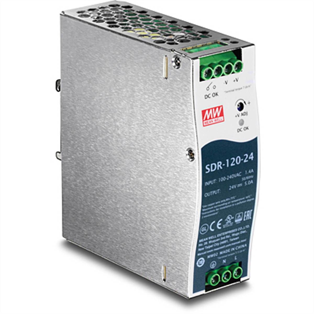 Trendnet TI-S12024 power supply unit 120 W Blauw, Grijs