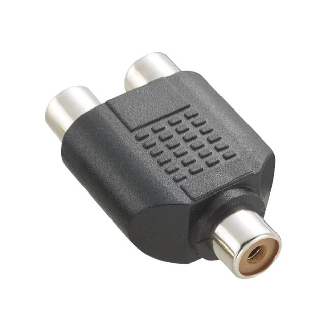 Tulp mono (v) - Tulp stereo (v) adapter