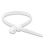 Tie-wraps met montagegat | 160 x 4,8mm | transparant | 10 stuks