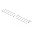Tie-wraps met montagegat | 200 x 4,8mm | transparant | 10 stuks