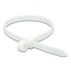 Tie-wraps met montagegat | 400 x 7,6mm | transparant | 10 stuks