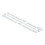 Tie-wraps met montagegat | 400 x 7,6mm | transparant | 10 stuks