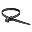 Tie-wraps met montagegat | 200 x 4,8mm | zwart | 10 stuks