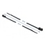 Tie-wraps met montagegat | 200 x 4,8mm | zwart | 10 stuks