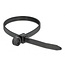 Tie-wraps met montagegat | 300 x 7,6mm | zwart | 10 stuks