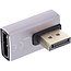 InLine DisplayPort adapter | haaks naar links (kort) | DP1.4 (8K 60Hz) | HBR3 | aluminium