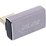 InLine DisplayPort adapter | haaks naar links (kort) | DP1.4 (8K 60Hz) | HBR3 | aluminium