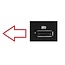 InLine DisplayPort adapter | haaks naar links (kort) | DP1.4 (8K 60Hz) | HBR3 | aluminium