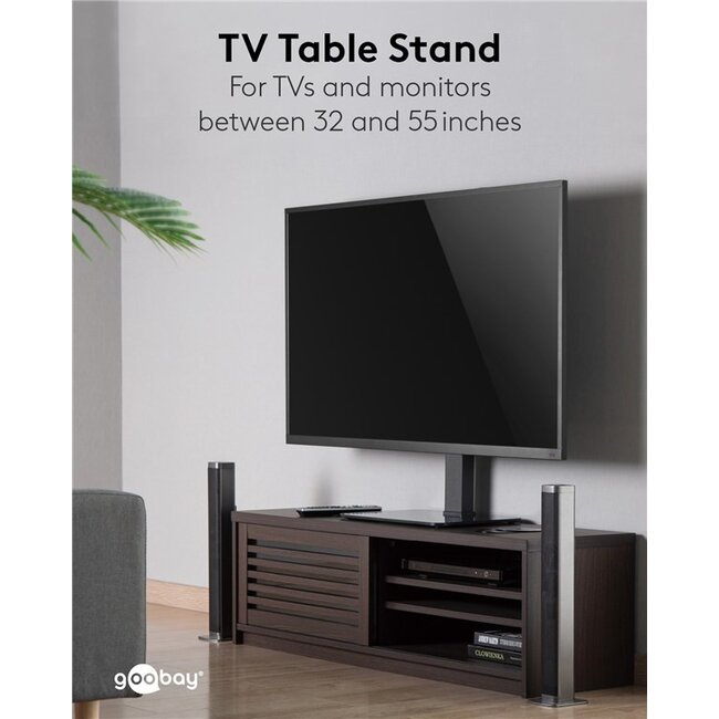 Goobay TV-tafelstandaard | 32-55 inch | draaibaar | verstelbare hoogte