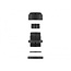 Kabelwartel voor 3 ronde kabels | PG13.5 | 3x 4 mm | IP68 | zwart | 2 stuks