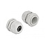 Kabelwartel voor 3 ronde kabels | PG21 | 3x 6 mm | IP68 | grijs | 2 stuks