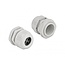 Kabelwartel voor 4 ronde kabels | PG21 | 4x 6 mm | IP68 | grijs | 2 stuks