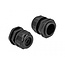 Kabelwartel voor 2 platte kabels | PG21 | 2x 8,6 x 5,0 mm (BxH) | IP68 | zwart | 2 stuks