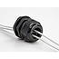 Kabelwartel voor 2 platte kabels | PG21 | 2x 11,5 x 6,2 mm (BxH) | IP68 | zwart | 2 stuks