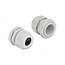 Kabelwartel voor 2 platte kabels | PG21 | 2x 11,5 x 6,2 mm (BxH) | IP68 | grijs | 2 stuks