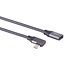 USB-C verlengkabel | haaks (links/rechts) | USB3.2 20 Gbps | PD 100W | 4K 60Hz | aluminium/nylon | 2 meter