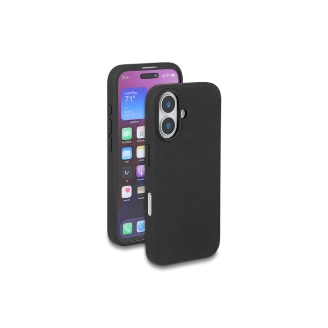 Delock Protective Case for iPhone 16 made of soft-touch silicone black
