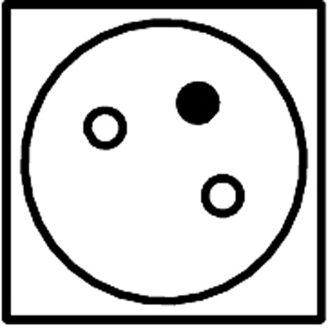 SCHROFF contactdoosstrip UTE, 8-polig, 19", met schakelaar, UTE-versie