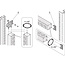 SCHROFF contactdoosstrip UTE, 8-polig, 19", met schakelaar, UTE-versie
