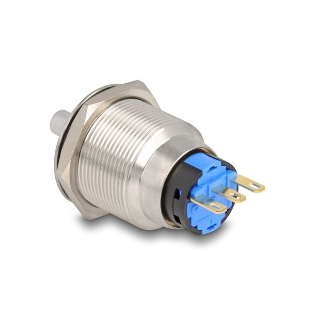 Delock Rotary Switch for Installation 22 mm 3 x solder connection