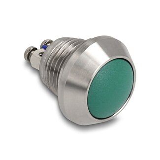 DeLOCK Delock Push Button for Installation 12 mm 2 x Screw Terminal green