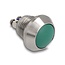 Delock Push Button for Installation 12 mm 2 x Screw Terminal green
