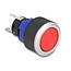 Delock Push Button protruding for Installation 22 mm 5 x solder connection actuator flat plastic LED red