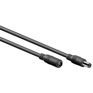Goobay DC verlengkabel | 5,5 x 2,1mm | max. 120W | AWG20 | zwart | 3 meter