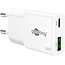 Goobay USB-C™ PD GaN Dual Fast Charger Slim (20 W) white