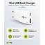 Goobay USB-C™ PD GaN Dual Fast Charger Slim (30 W) white