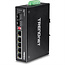 TRENDnet TI-G62 6-poorts Geharde Industriële Gigabit DIN-Rail Switch