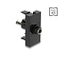 Delock Easy 45 Module DC 5.5 x 2.1 mm female to DC 5.5 x 2.5 mm male black