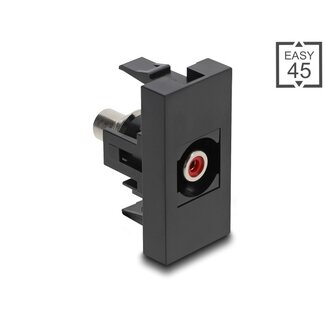 DeLOCK Delock Easy 45 Module RCA female to RCA female red / black