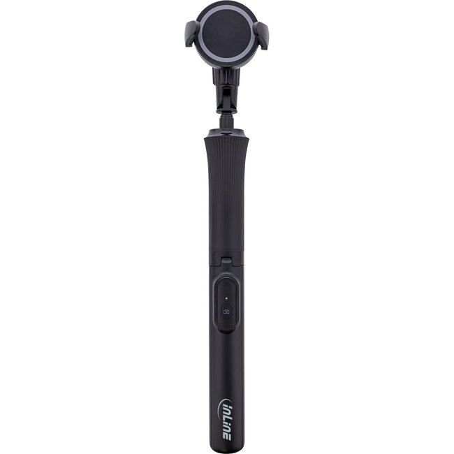 InLine® Magnetisch statief voor mobiele telefoon & selfie stick, Bluetooth
