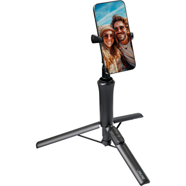 InLine® Magnetisch statief voor mobiele telefoon & selfie stick, Bluetooth