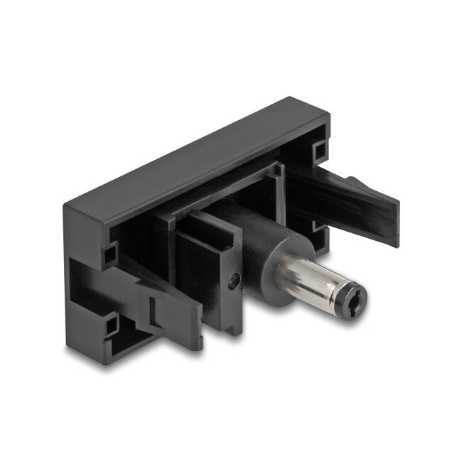 Delock Easy 45 Module DC 5.5 x 2.1 mm female to DC 5.5 x 2.1 mm male black