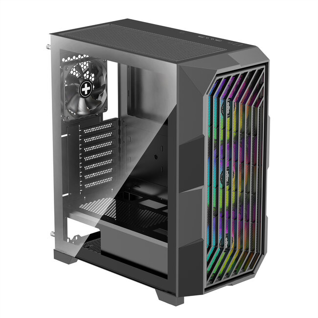 XILENCE Xilent Breeze II ATX PC Case black, X812.ARGB Gaming ATX PC Case schwarz