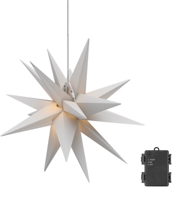 Goobay LED Christmas Star 3D,Ø 56 cm, battery-operated |