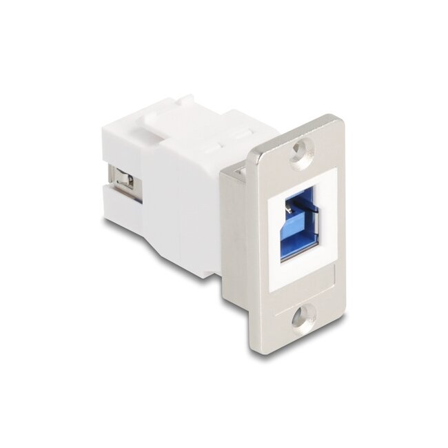Delock Panel Mount USB 5 Gbps Type-B female to USB Type-A female conical