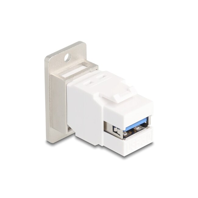 Delock Panel Mount USB 5 Gbps Type-B female to USB Type-A female conical