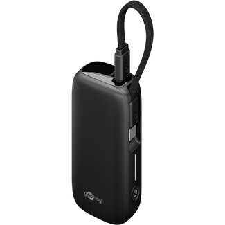 Goobay Goobay Power Bank 5,000 mAh with Built-In USB-C™ Cable