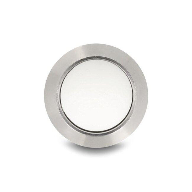 Delock Push Button for Installation 12 mm 2 x Screw Terminal white