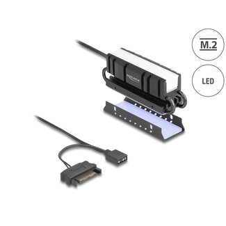 DeLOCK Delock M.2 Heat sink for SSD 2280 with RGB LED illumination