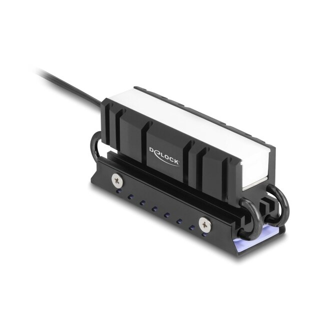 Delock M.2 Heat sink for SSD 2280 with RGB LED illumination