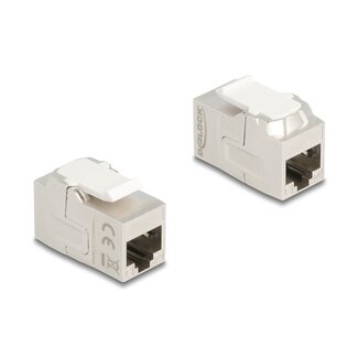 DeLOCK Delock Keystone Module coupler RJ45 jack to RJ45 jack Cat.6A shielded
